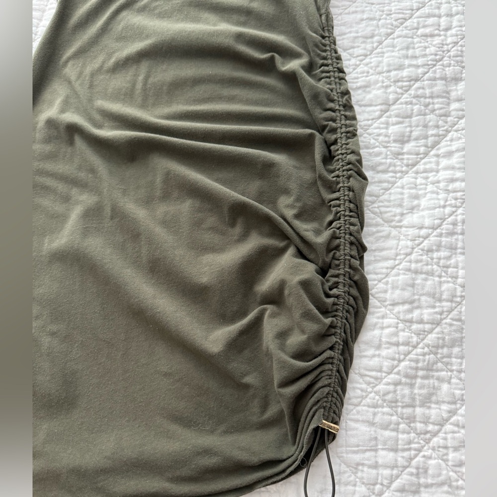 Michael Kors Asymmetrical Olive Dress - Picture 2 of 7